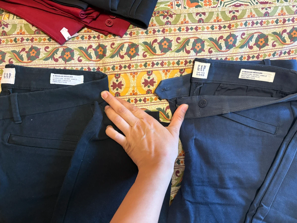 GAP 8 Regular Ankle Pants (Black & Navy) - photo 2
