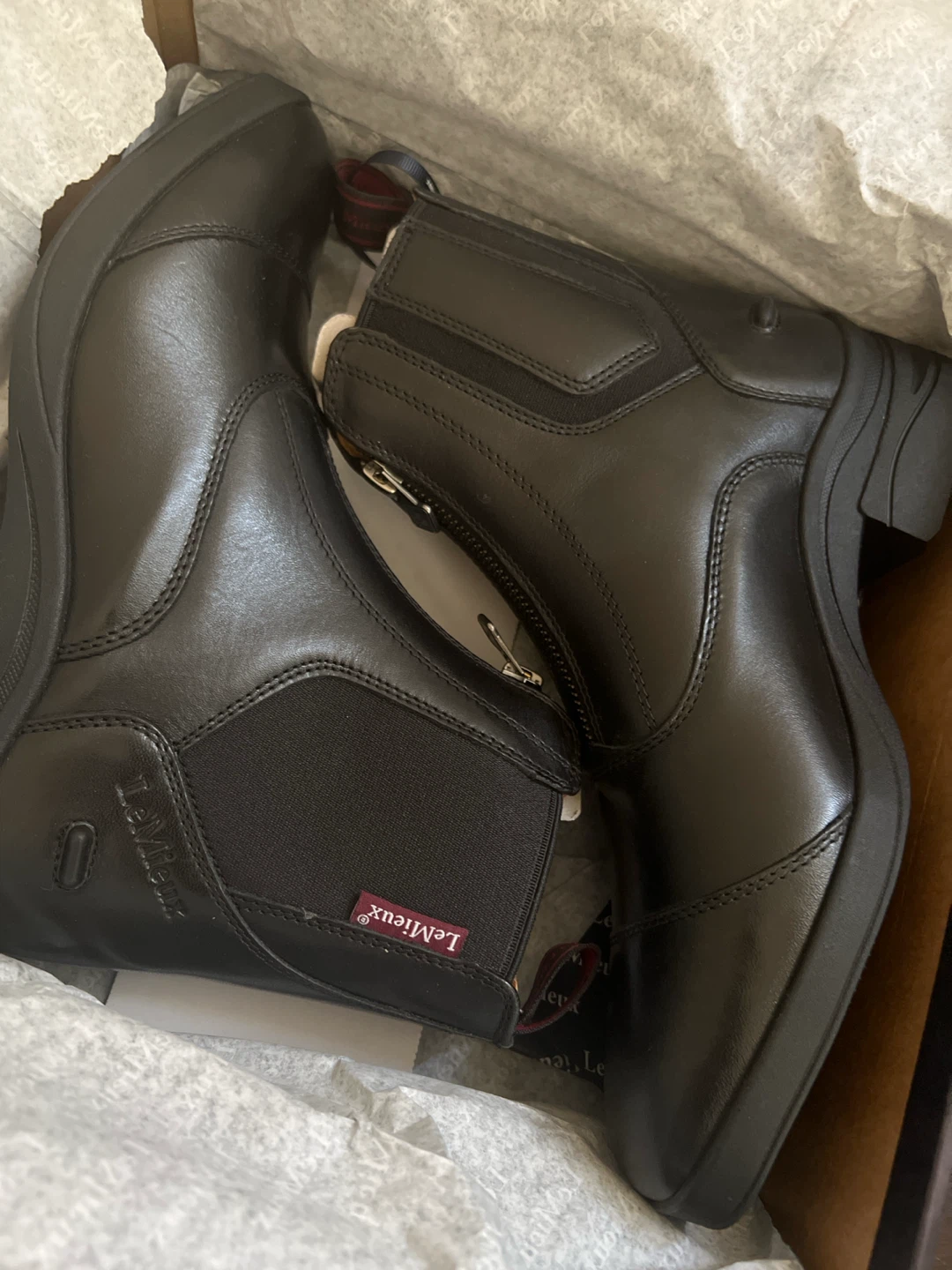 LeMieux Junior Zip Paddock Boot Black EU38/US 7 - photo 3