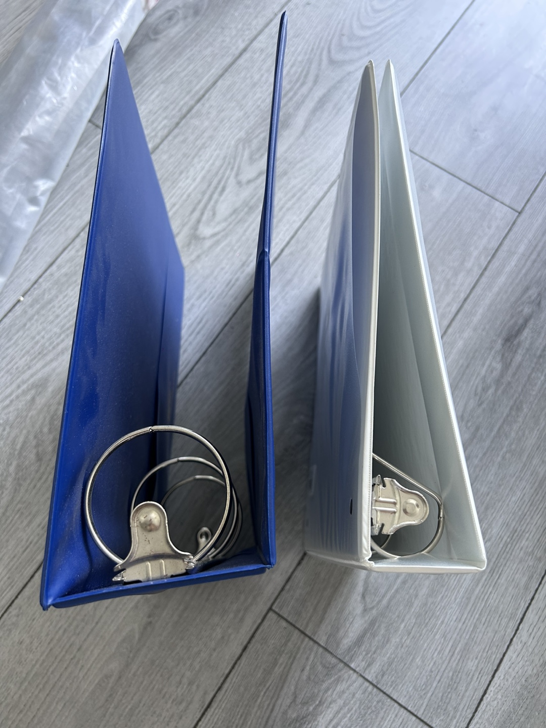 Blue and White Ring Binders - Set of 2 - photo 2
