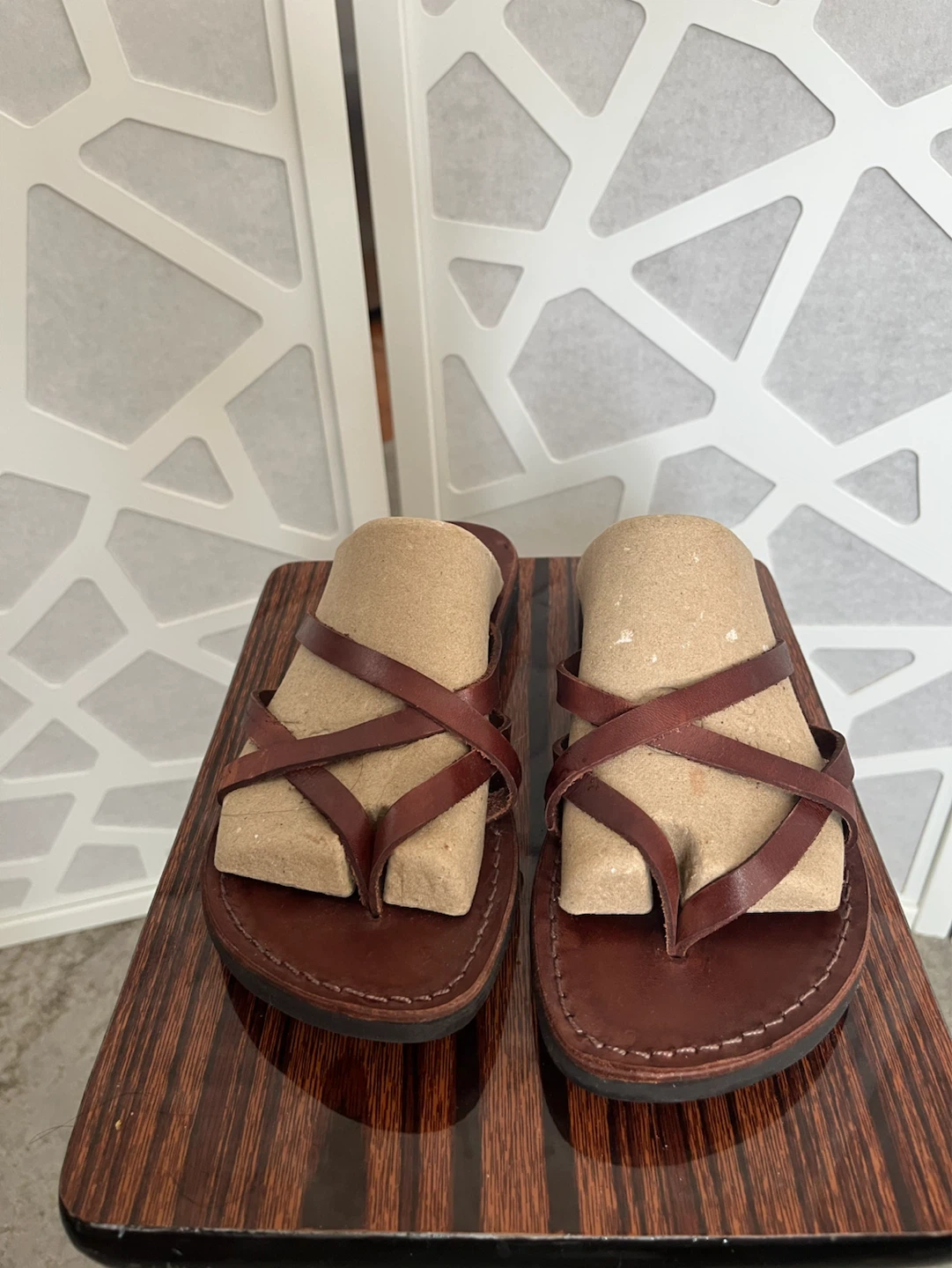 Chelsea Crew Brown Leather Strappy Sandals