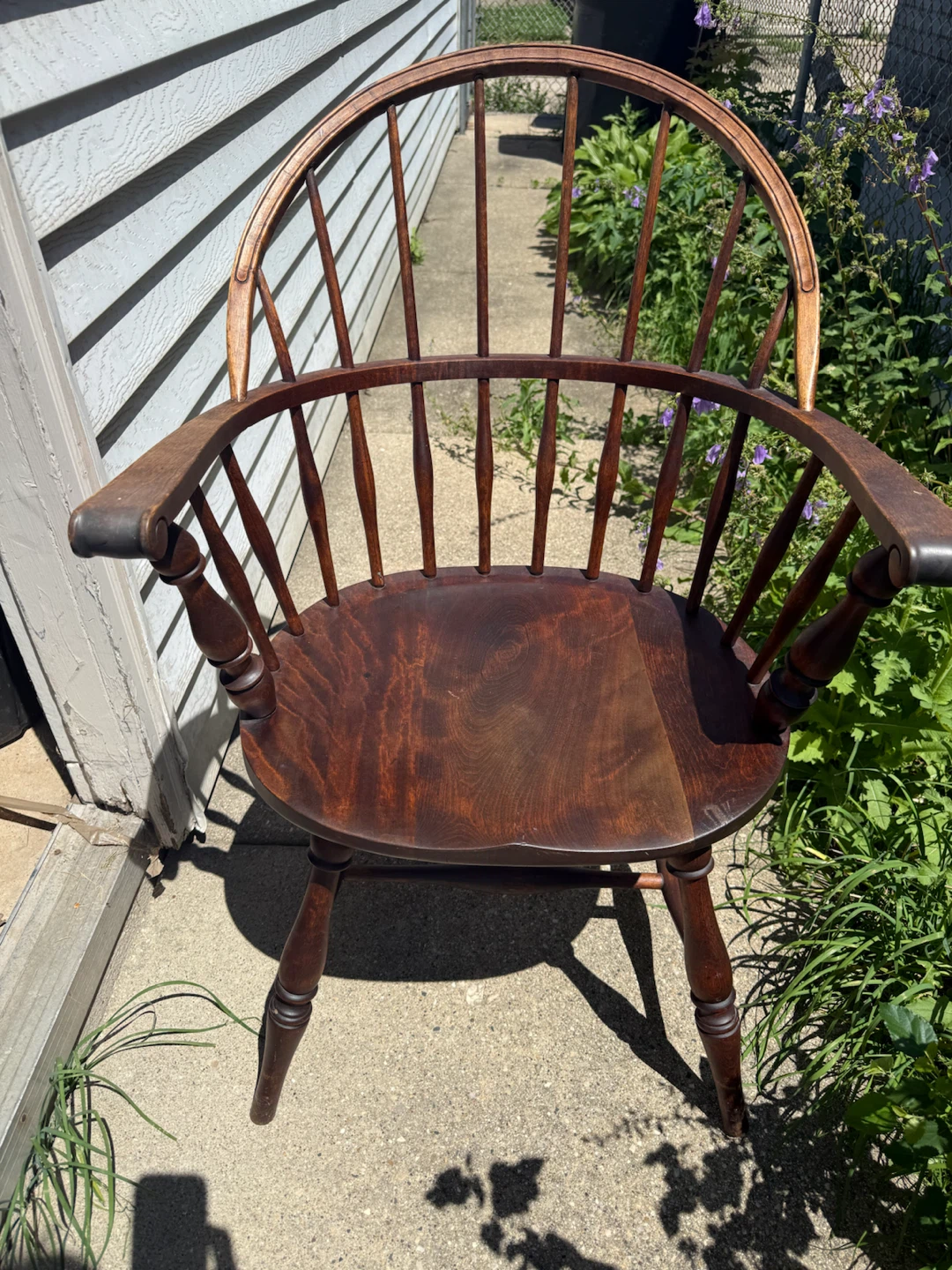 Wooden Windsor Arm Chair