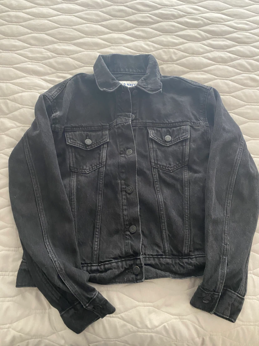 Old Navy Black Denim Jacket - Size S