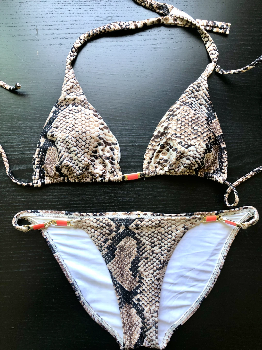 Snake Print Bikini Set