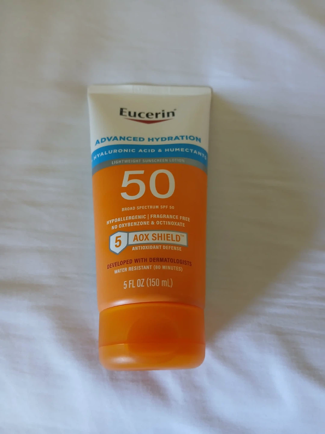 Eucerin Advanced Hydration SPF 50 Sunscreen Lotion 5 FL OZ