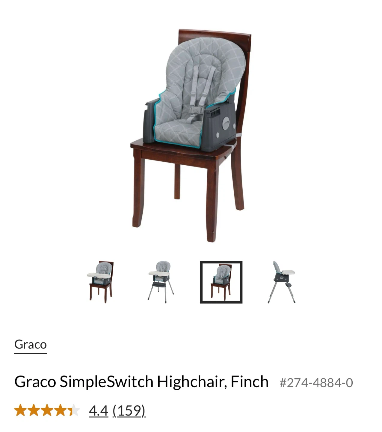 Graco SimpleSwitch Highchair - photo 2