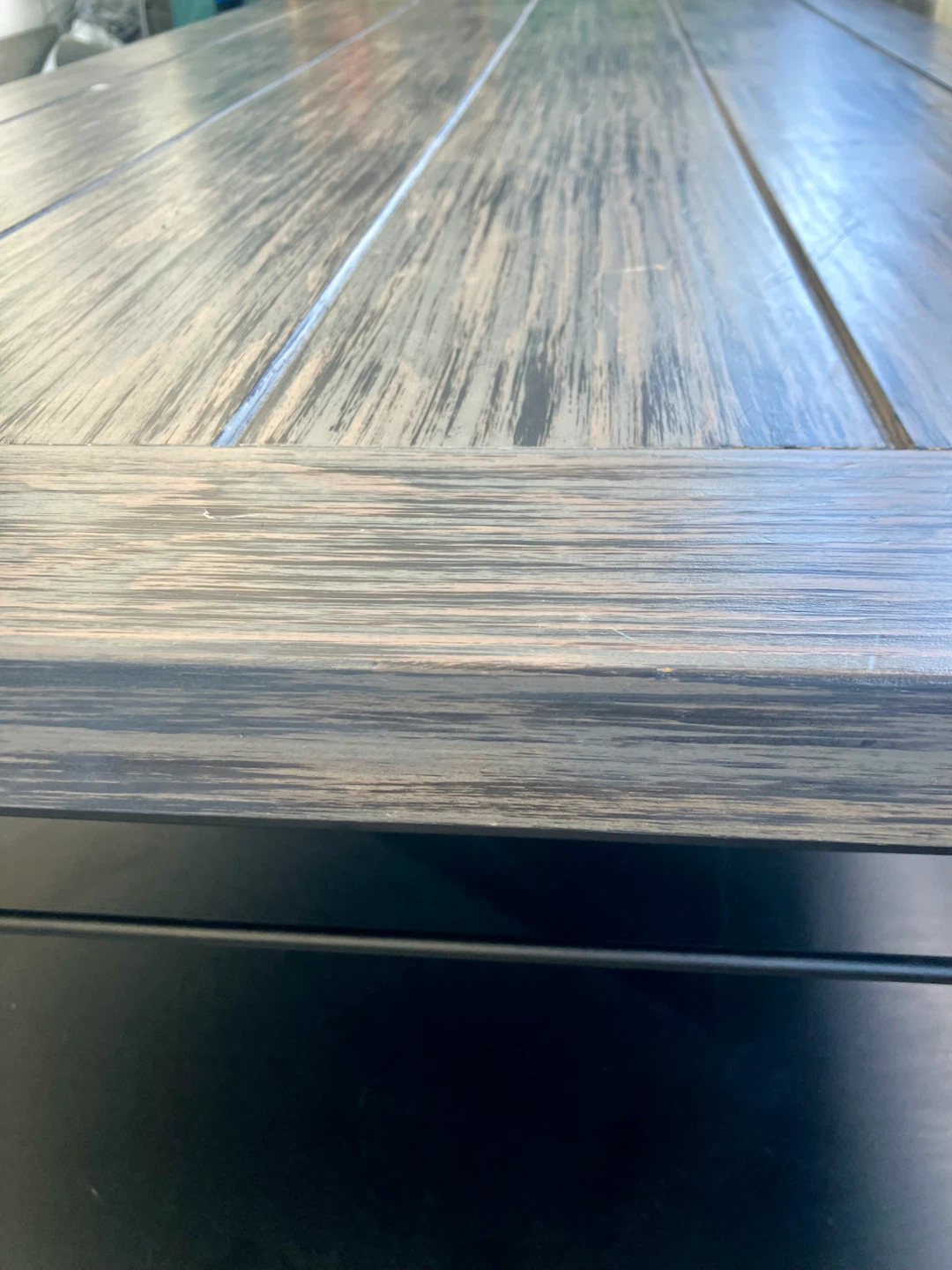 Rustic Wood Coffee Table with Shelf - photo 3