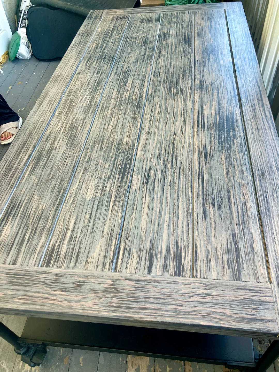 Rustic Wood Coffee Table with Shelf - photo 4