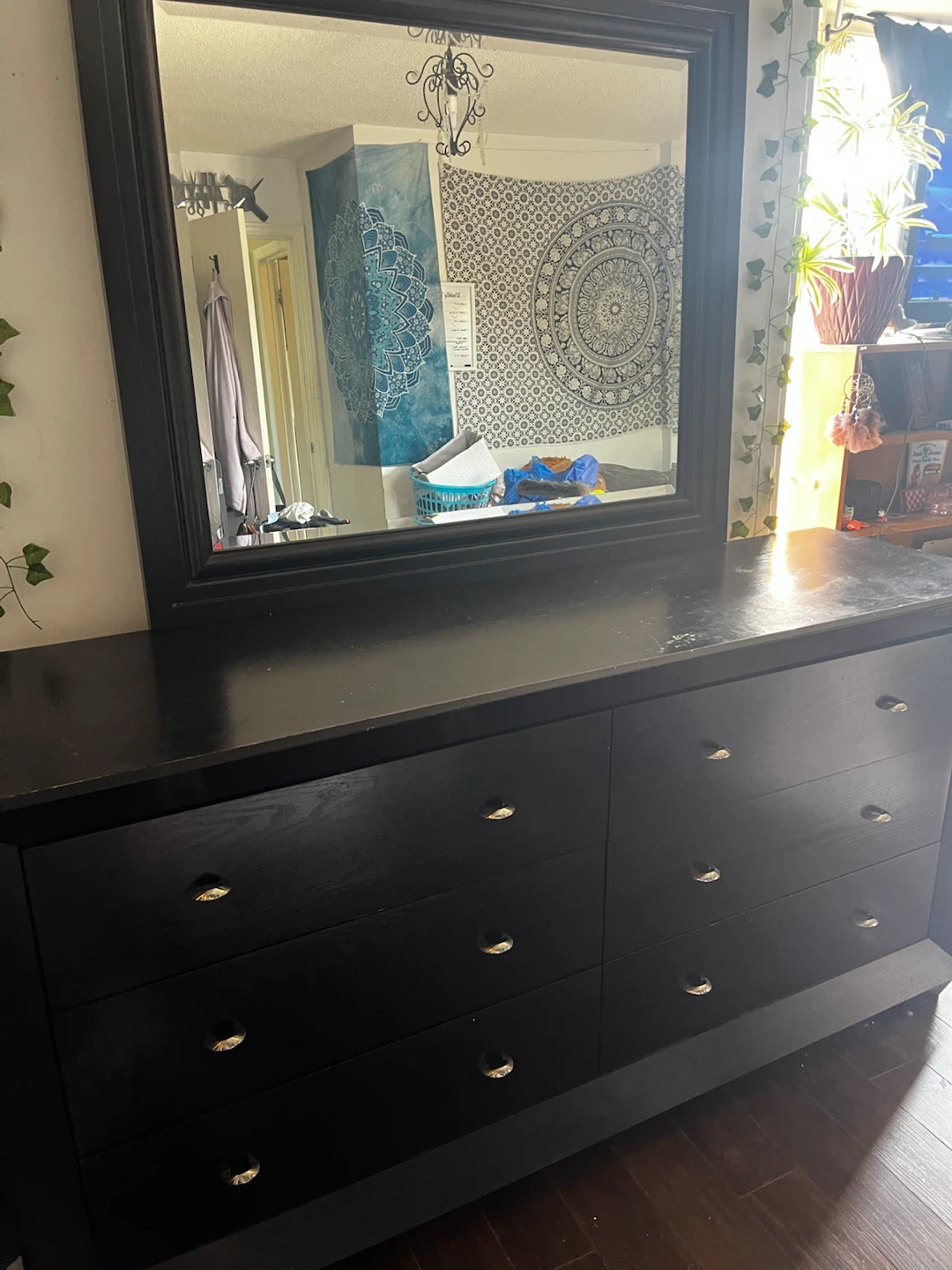 Black Dresser with Mirror - photo 2
