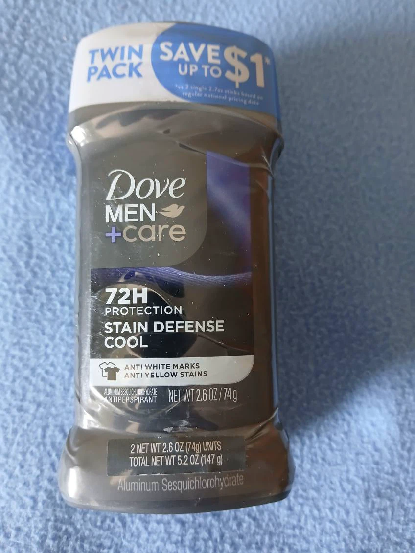 Dove Men+Care Stain Defense Cool Antiperspirant Twin Pack