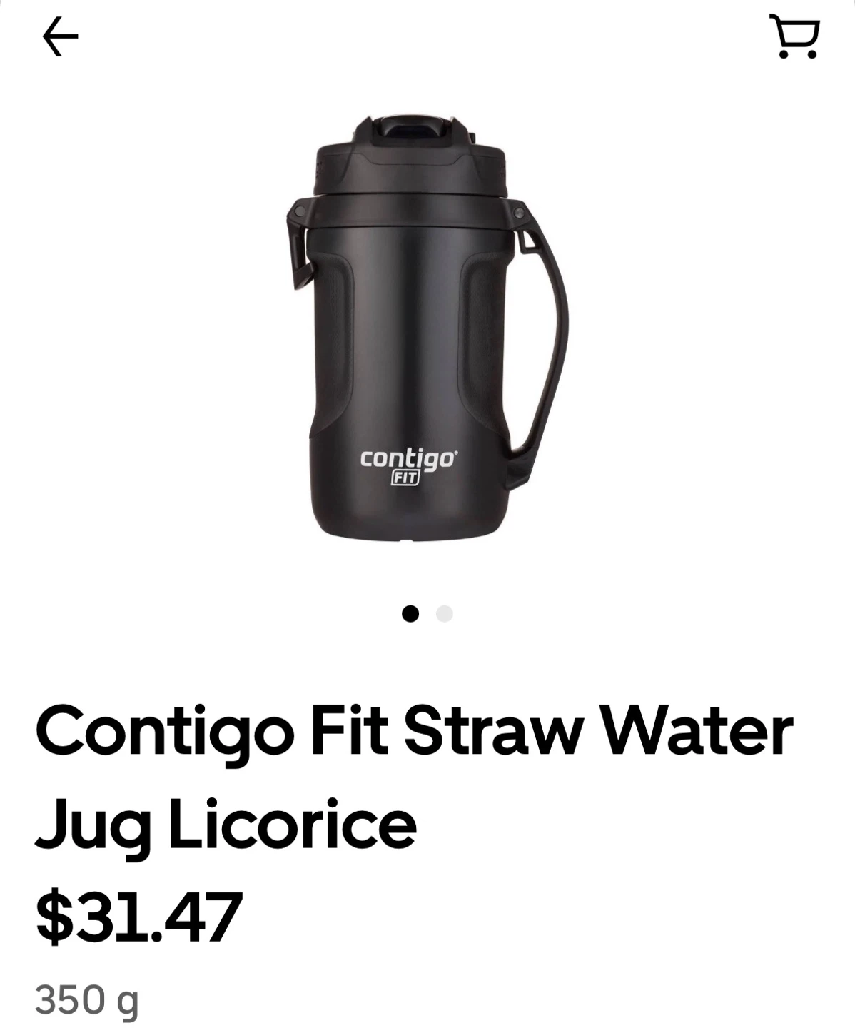 Contigo Fit Straw Water Jug