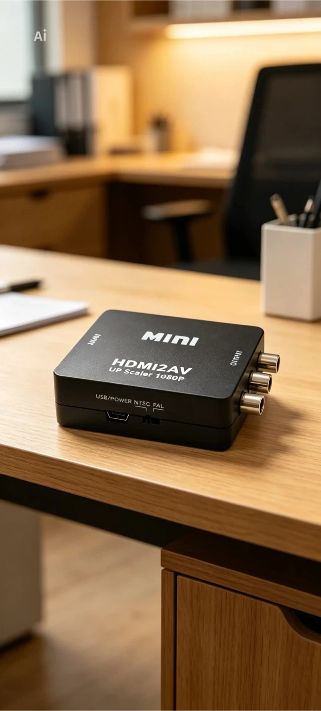 Complete HDMI to AV Kit (1080p) – High Quality with All Cables