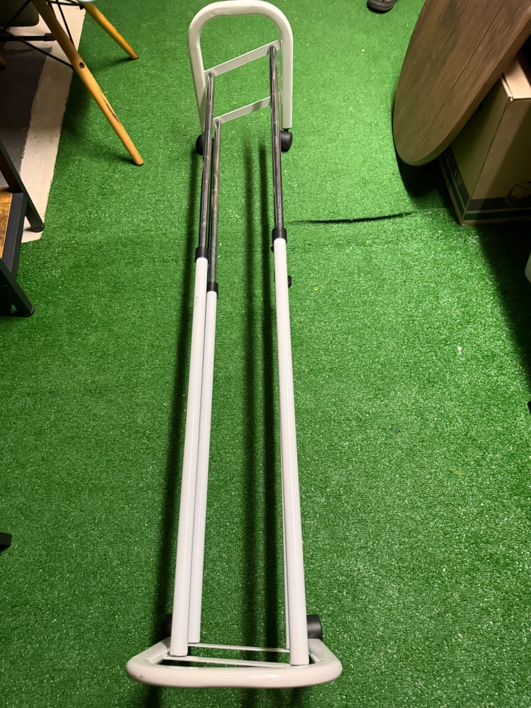 White Metal Rolling shoe rack - photo 2