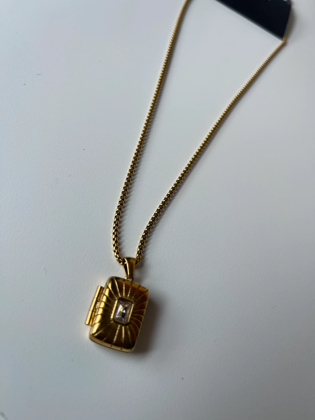 Simons Gold Tone Locket Necklace - photo 2