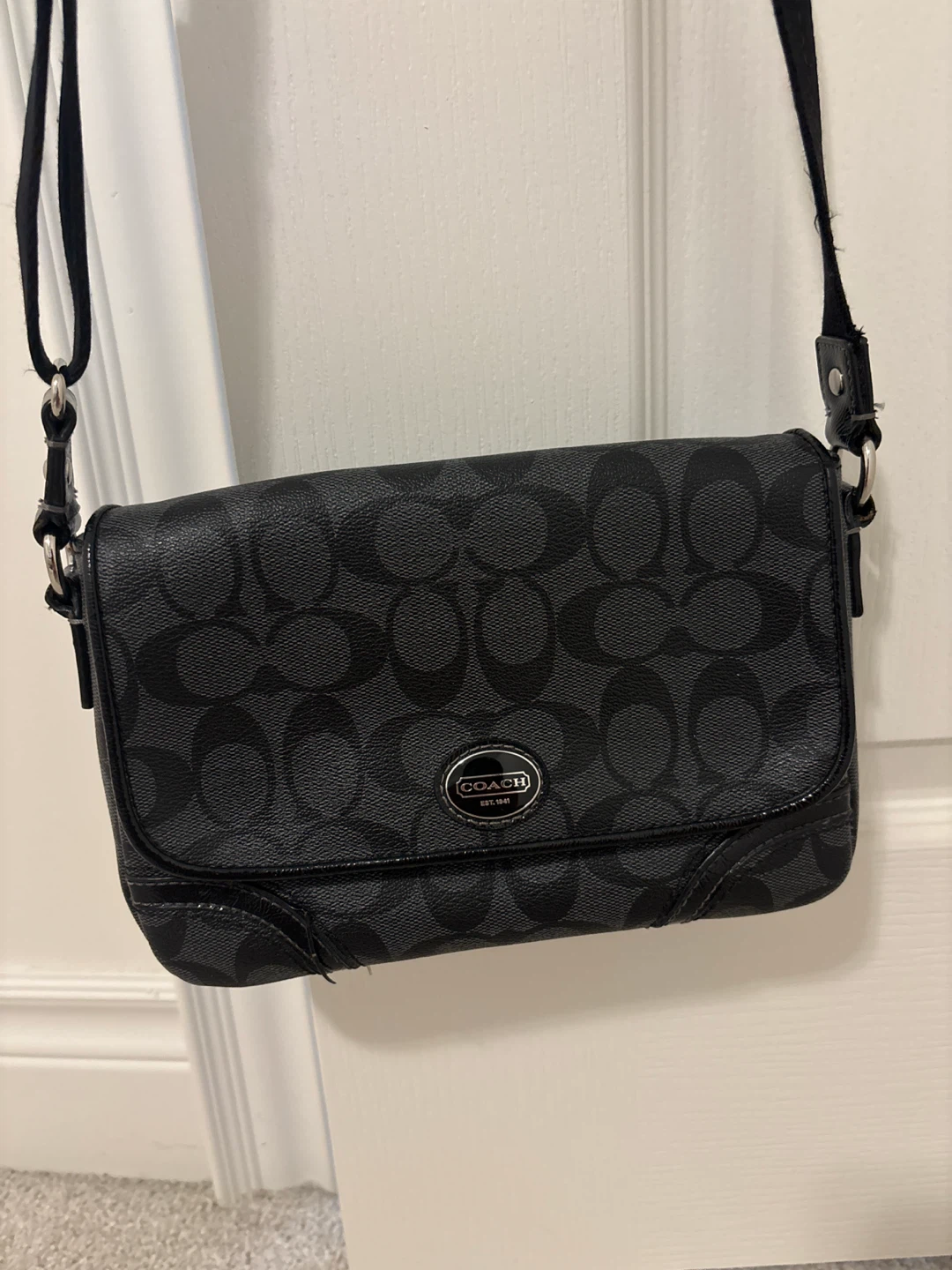 Coach Black Monogram Shoulder Bag - photo 2