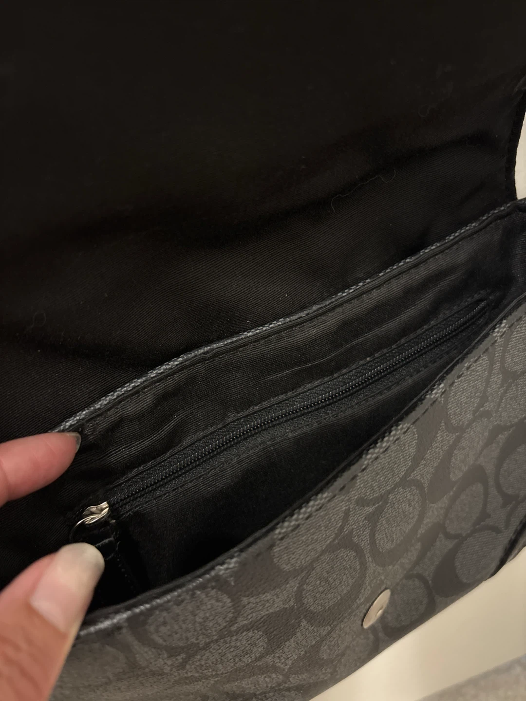 Coach Black Monogram Shoulder Bag - photo 3