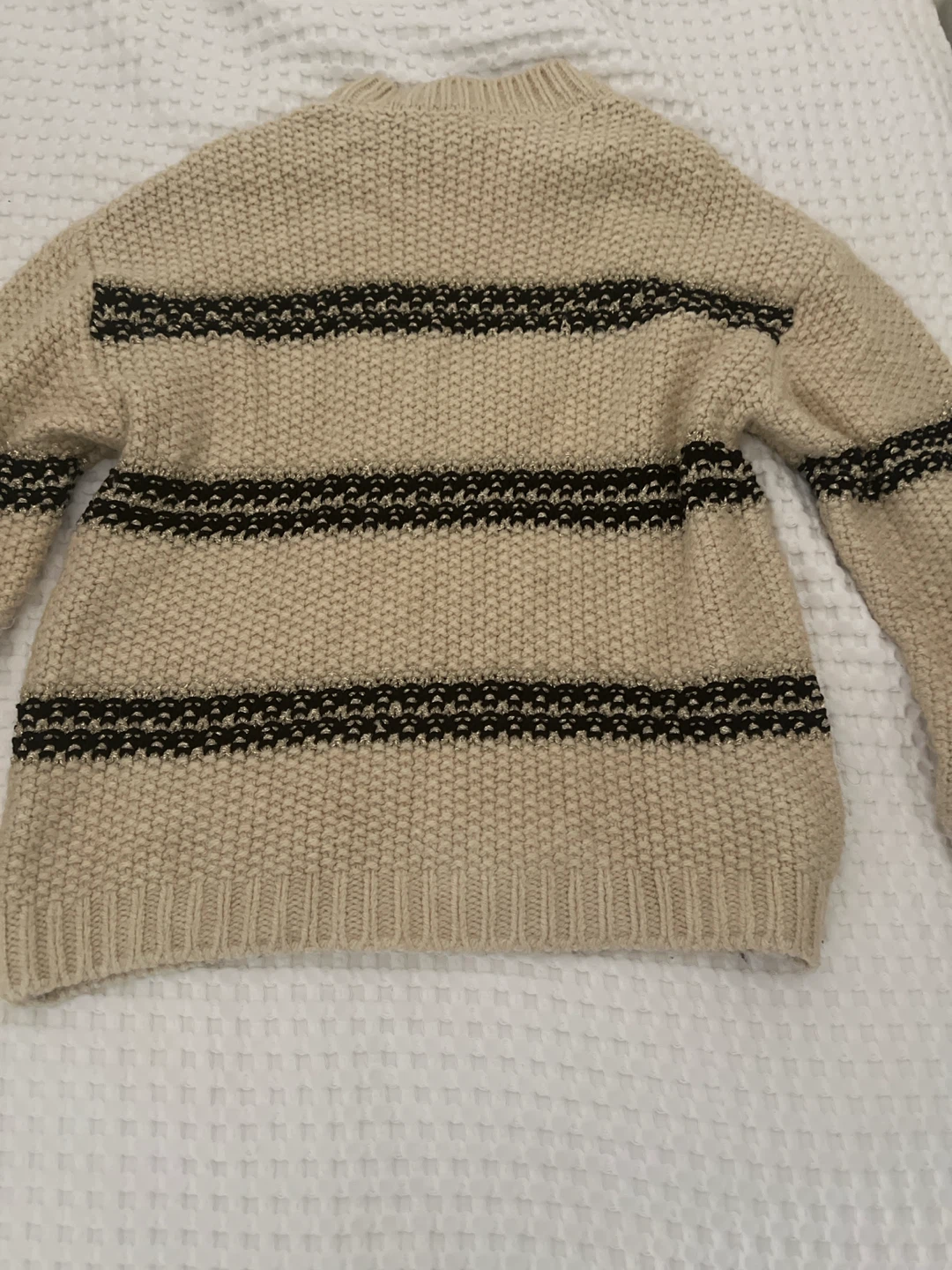 Mango Striped Knit Sweater Size Small - photo 5