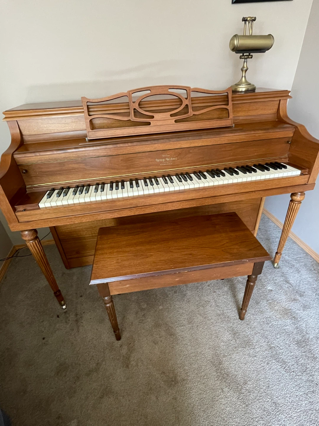 Henry Herbert De Luxe Upright Piano