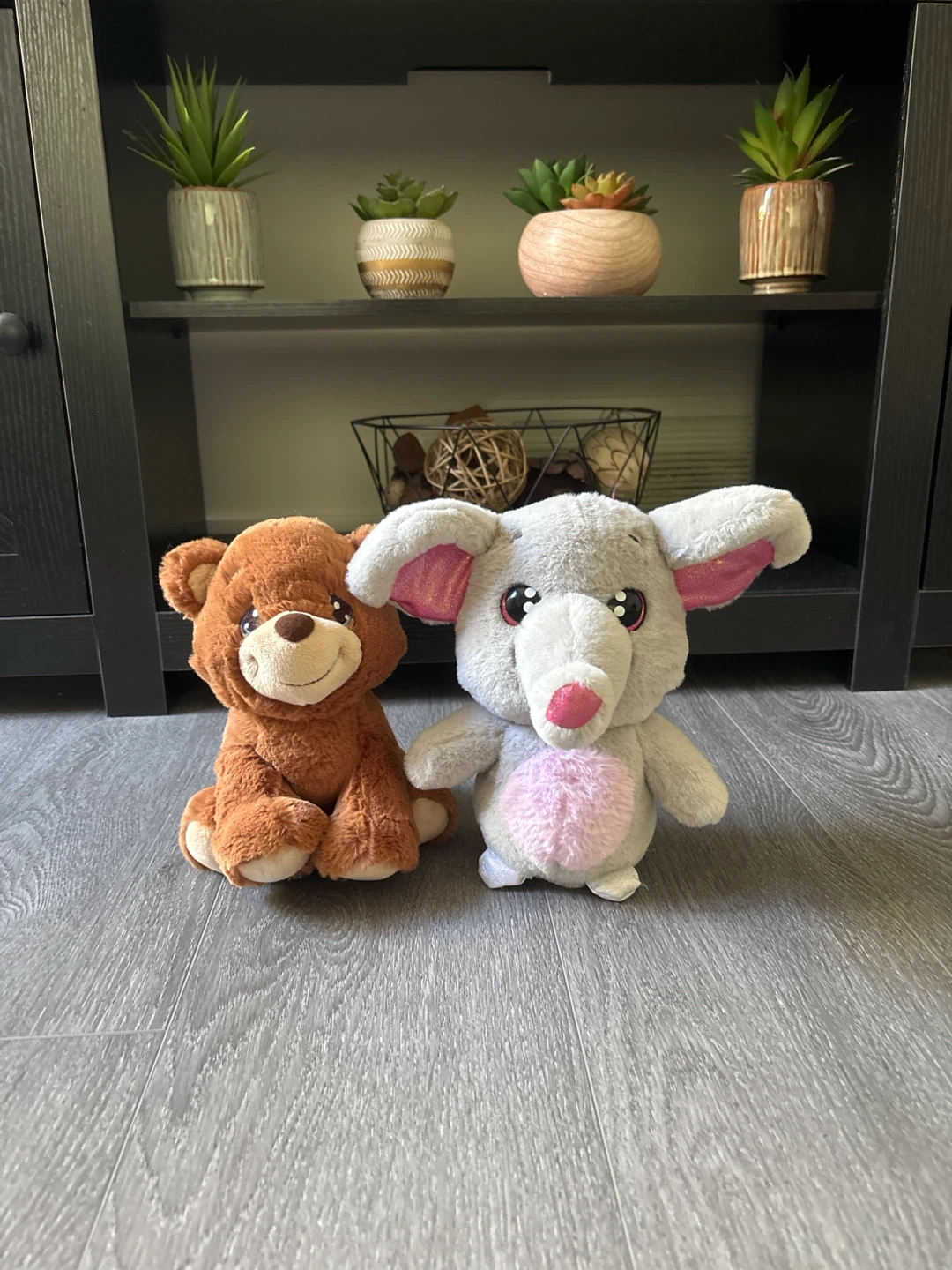 2 cute stuffed animals