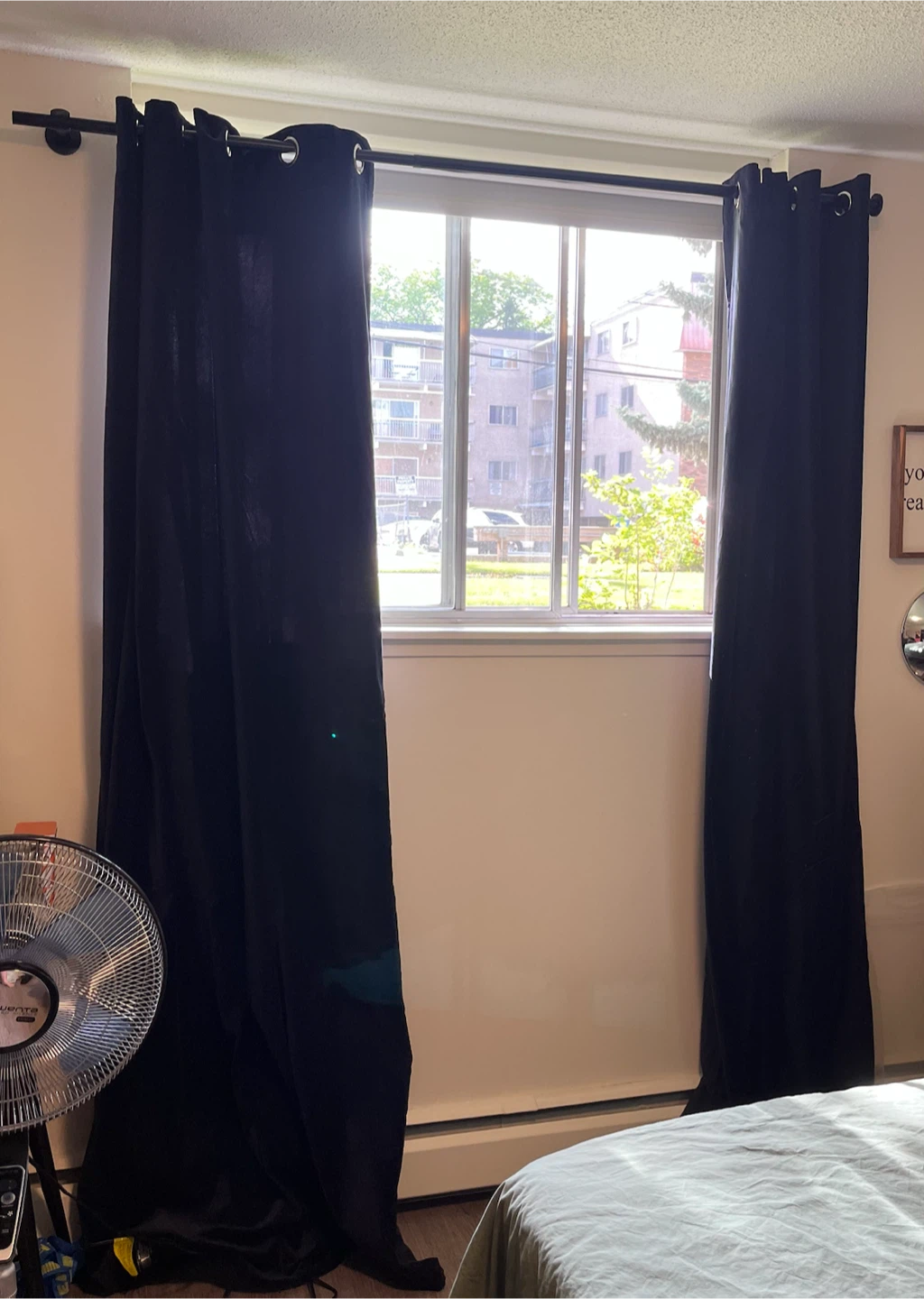 IKEA SANELA Navy Velour Curtains 140x250 cm - photo 2