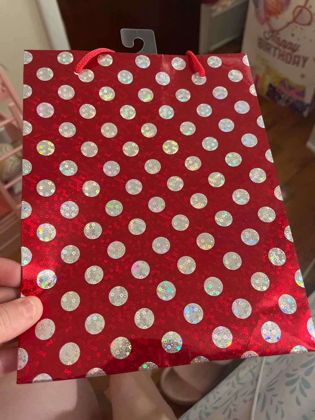Red Polka Dot Gift Bag
