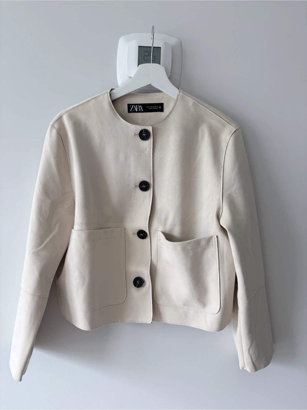 Zara Cream Cropped Jacket