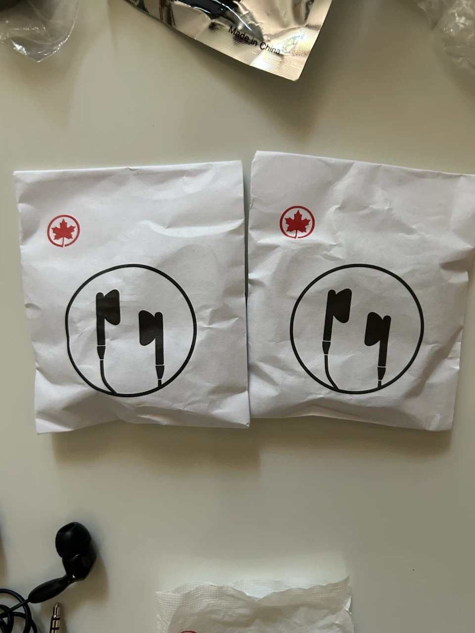 Brand New Air Canada & Misc. Biodegradable Earbuds - photo 2