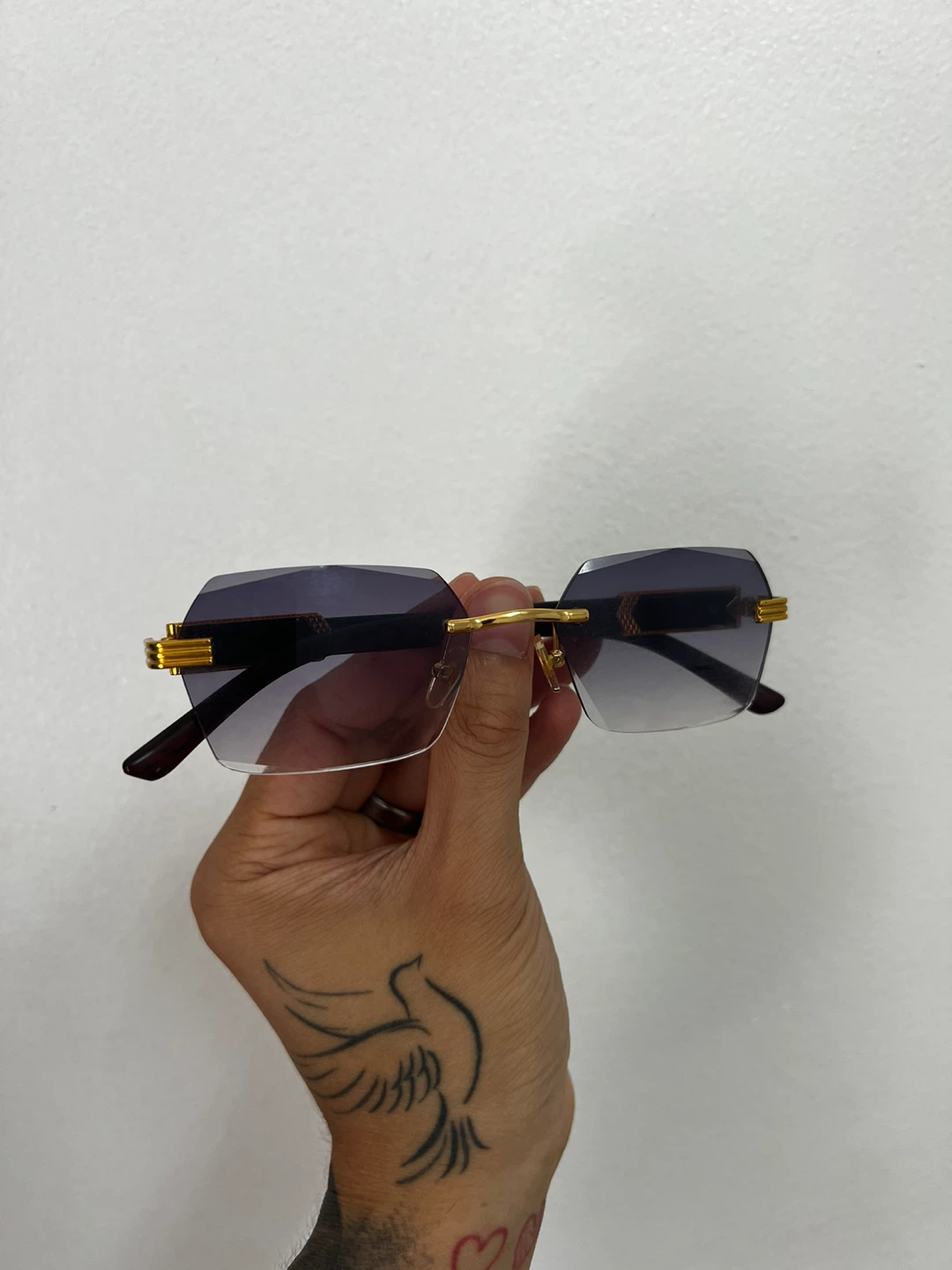 Rimless Gradient Sunglasses