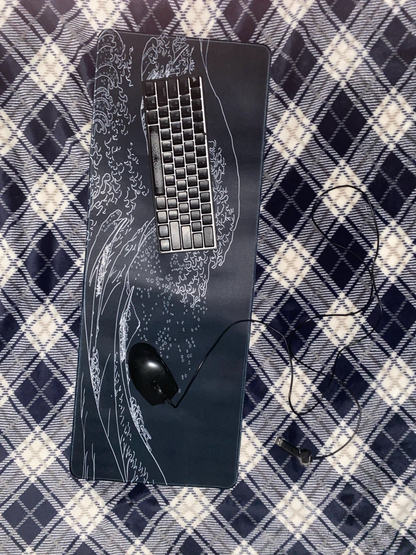 mouse pad with Keyboard and Mouse