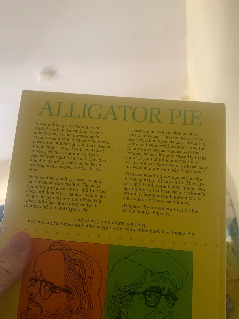 Alligator Pie by Dennis Lee Book - photo 2
