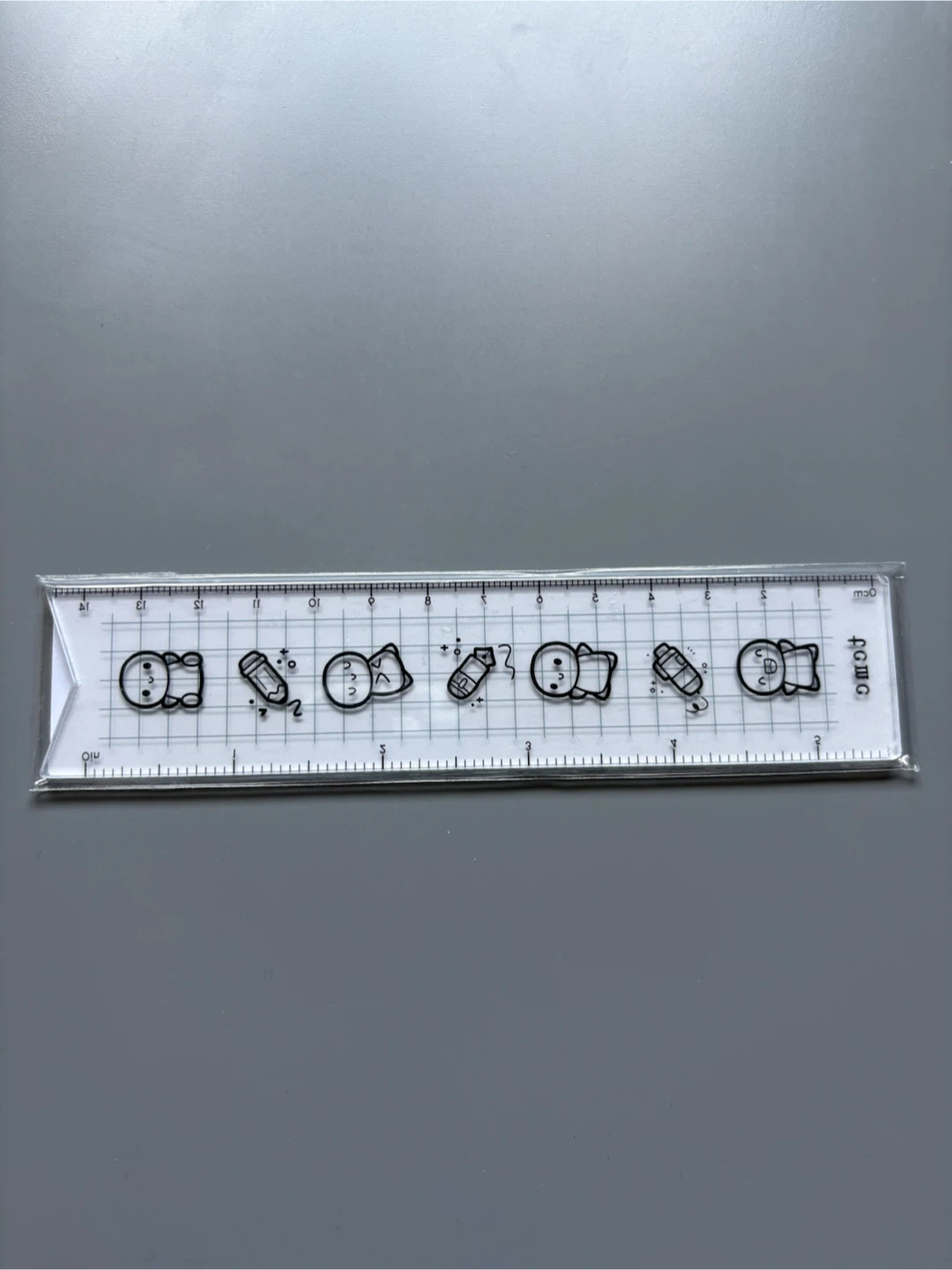 The Coffee Monsterz Co Emotis & Doodle Acrylic Ruler