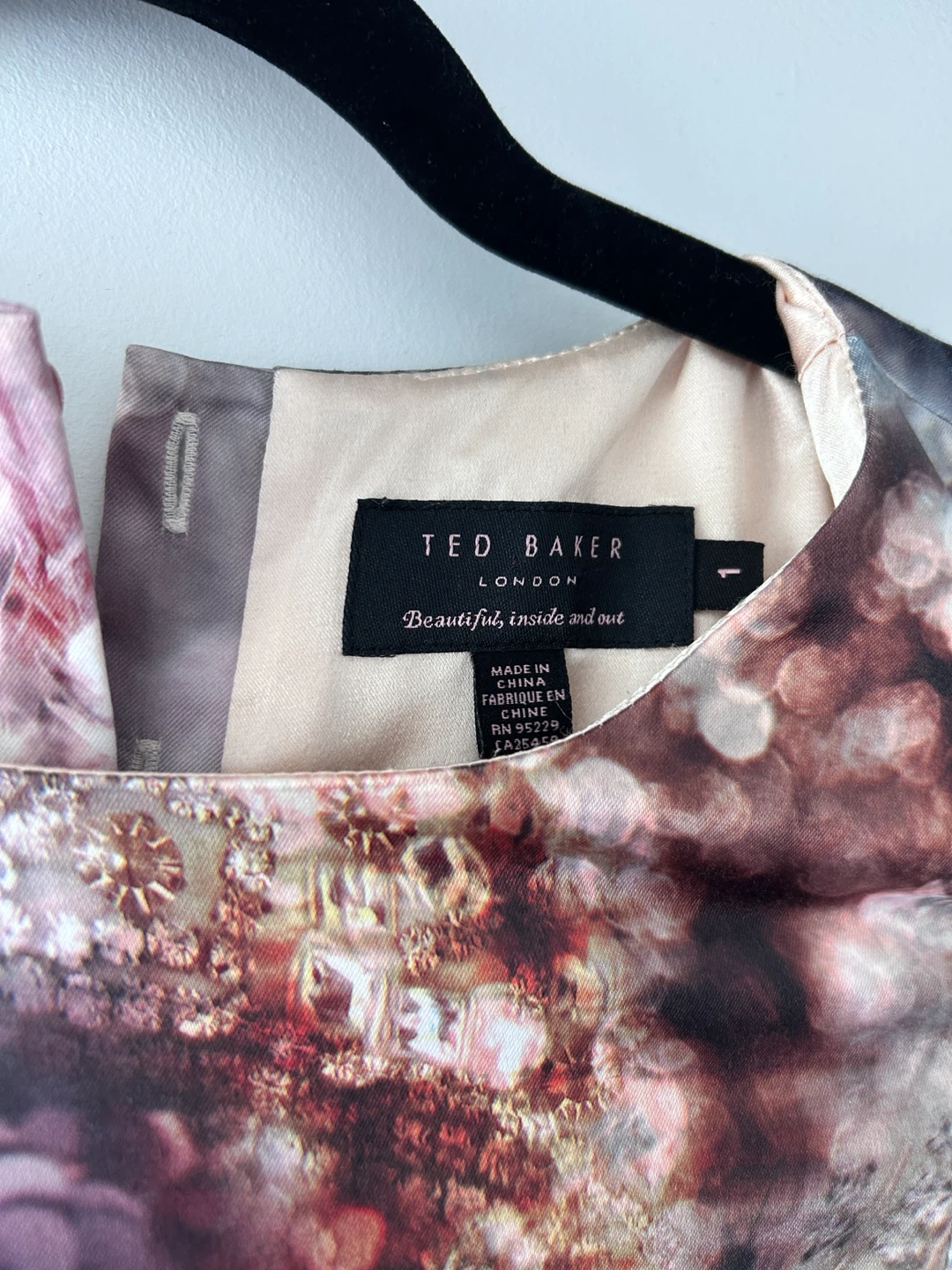 Ted Baker Mecia Sequin Print Dress Size 1 - photo 2