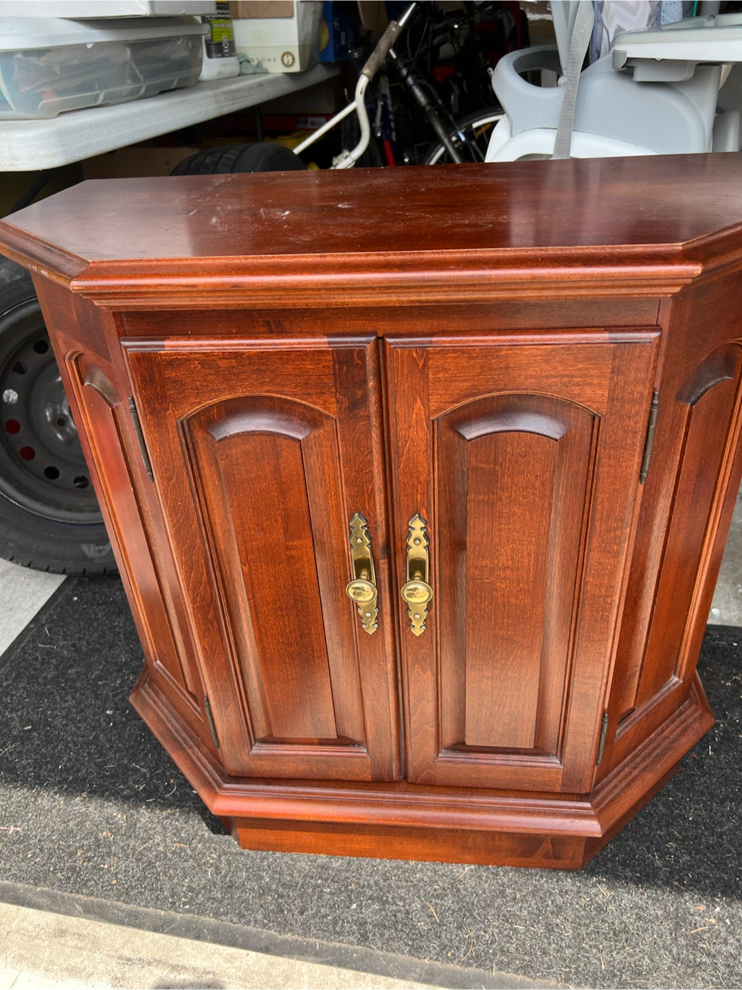 Solid wood Cabinet with Double Doors
