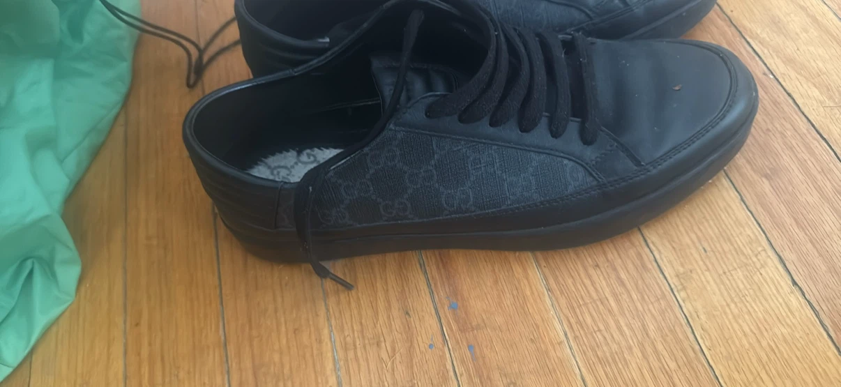 Gucci Black GG Monogram Sneakers - photo 5