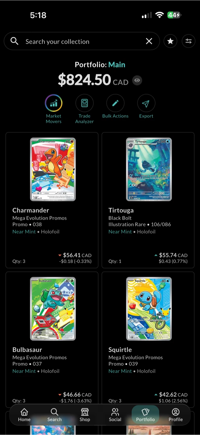 Pokemon TCG Selling all my collection my collector app