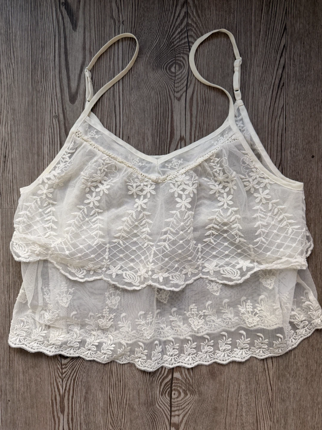 White Lace Camisole Top