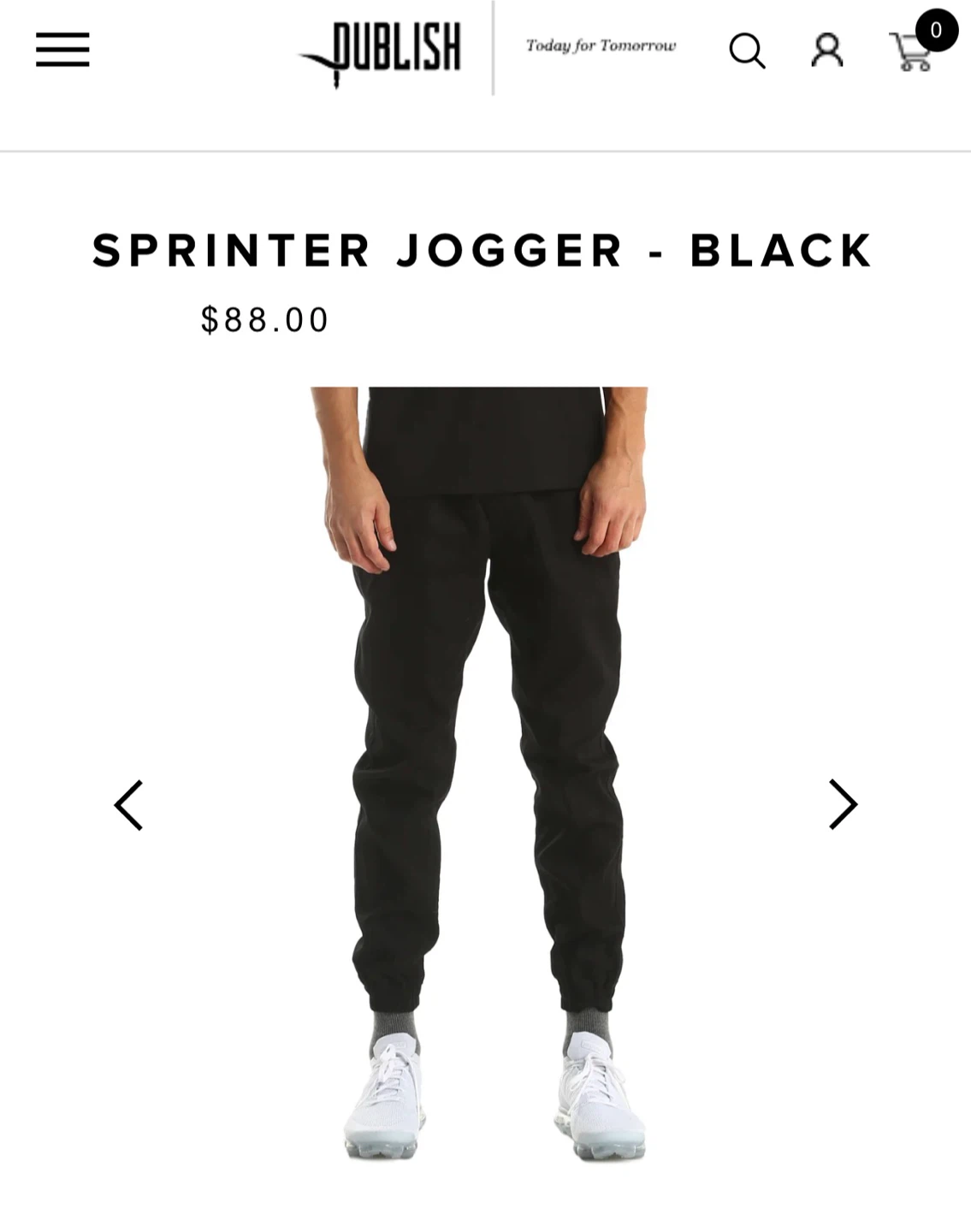 PUBLISH Sprinter Jogger - Black