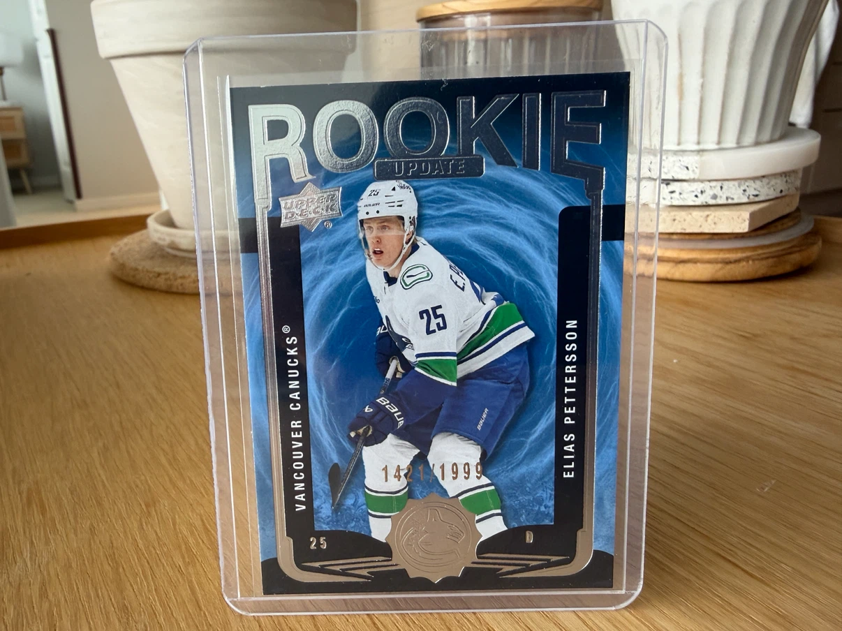 ELIAS PETTERSSON Canucks Rookie Update /1999 Hockey Card