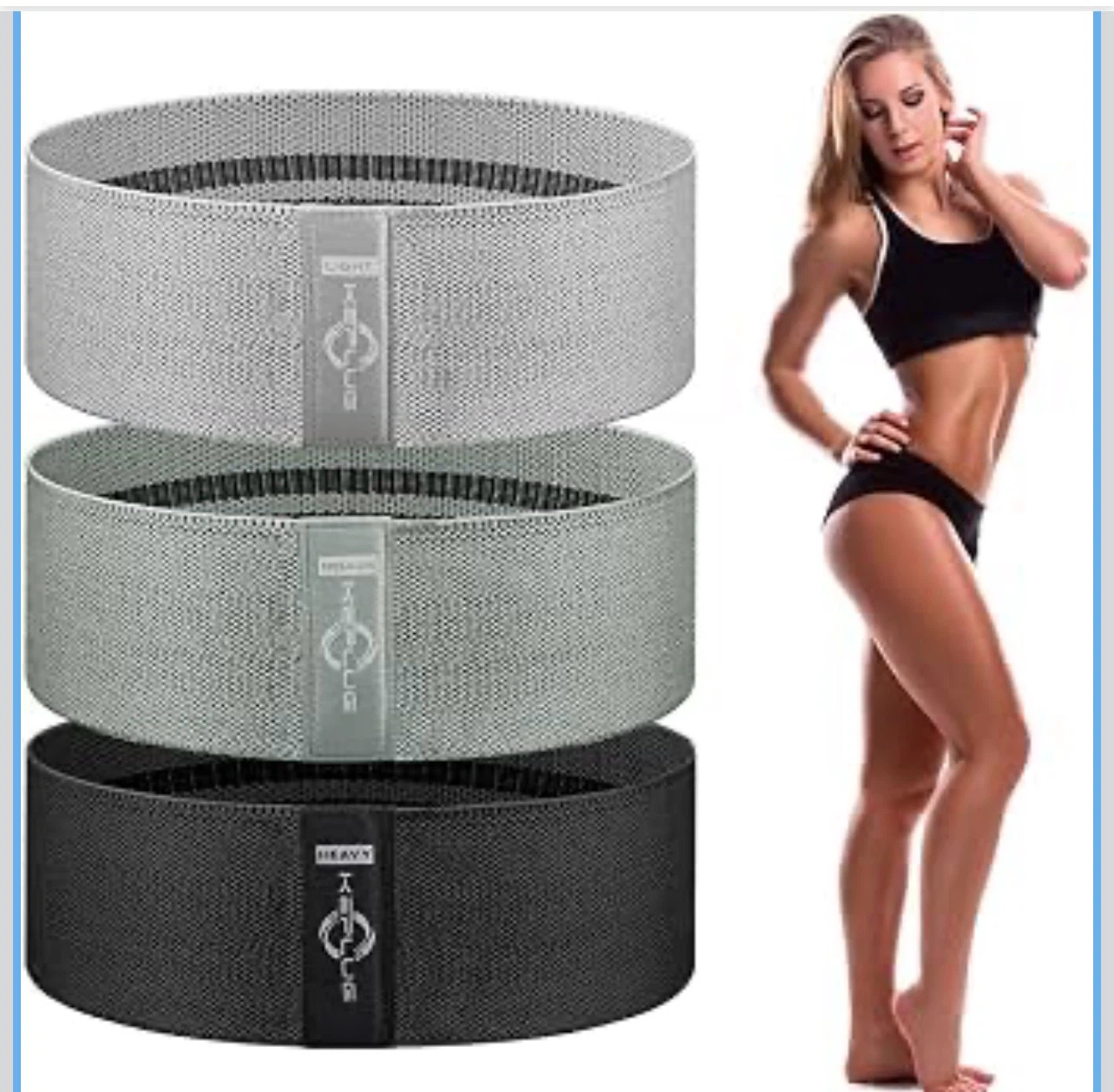 Fabric Resistance Glute Thigh Squat Training Bands