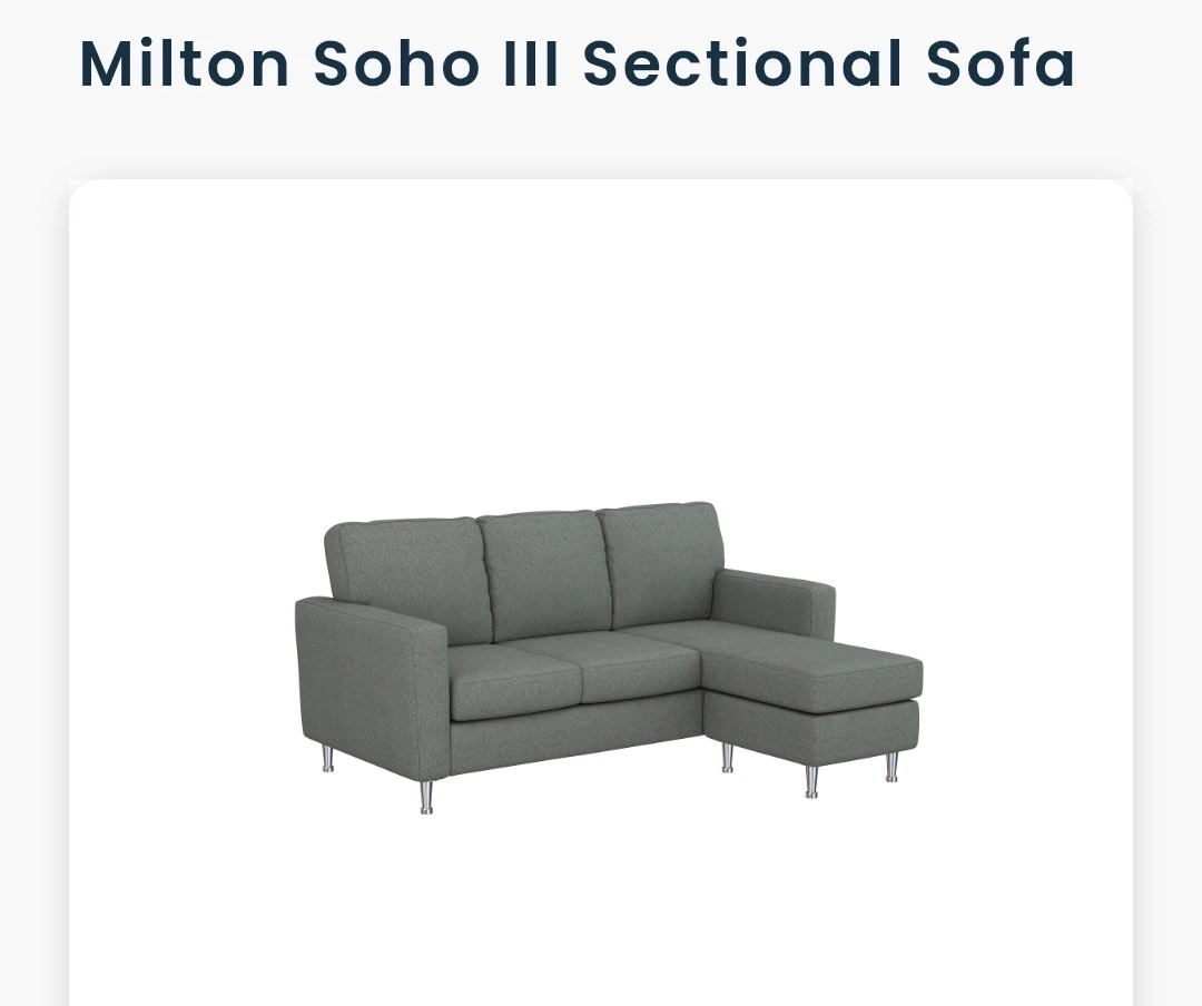 Milton Soho III Sectional Sofa new*** - photo 2
