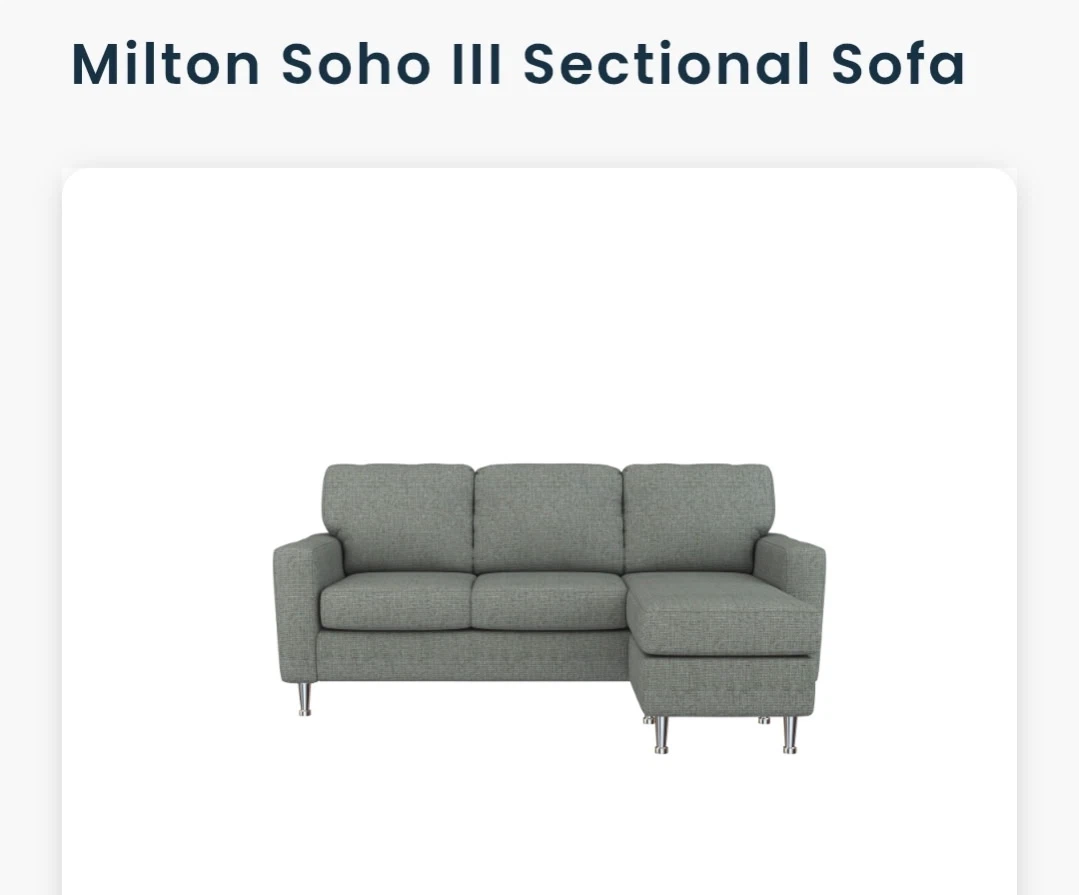 Milton Soho III Sectional Sofa new*** - photo 3