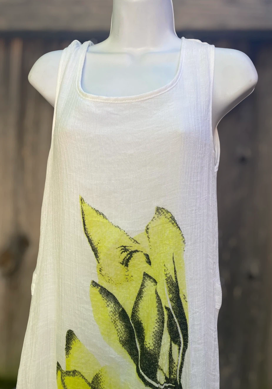 Women's Floral Linen Dress, Small - photo 2