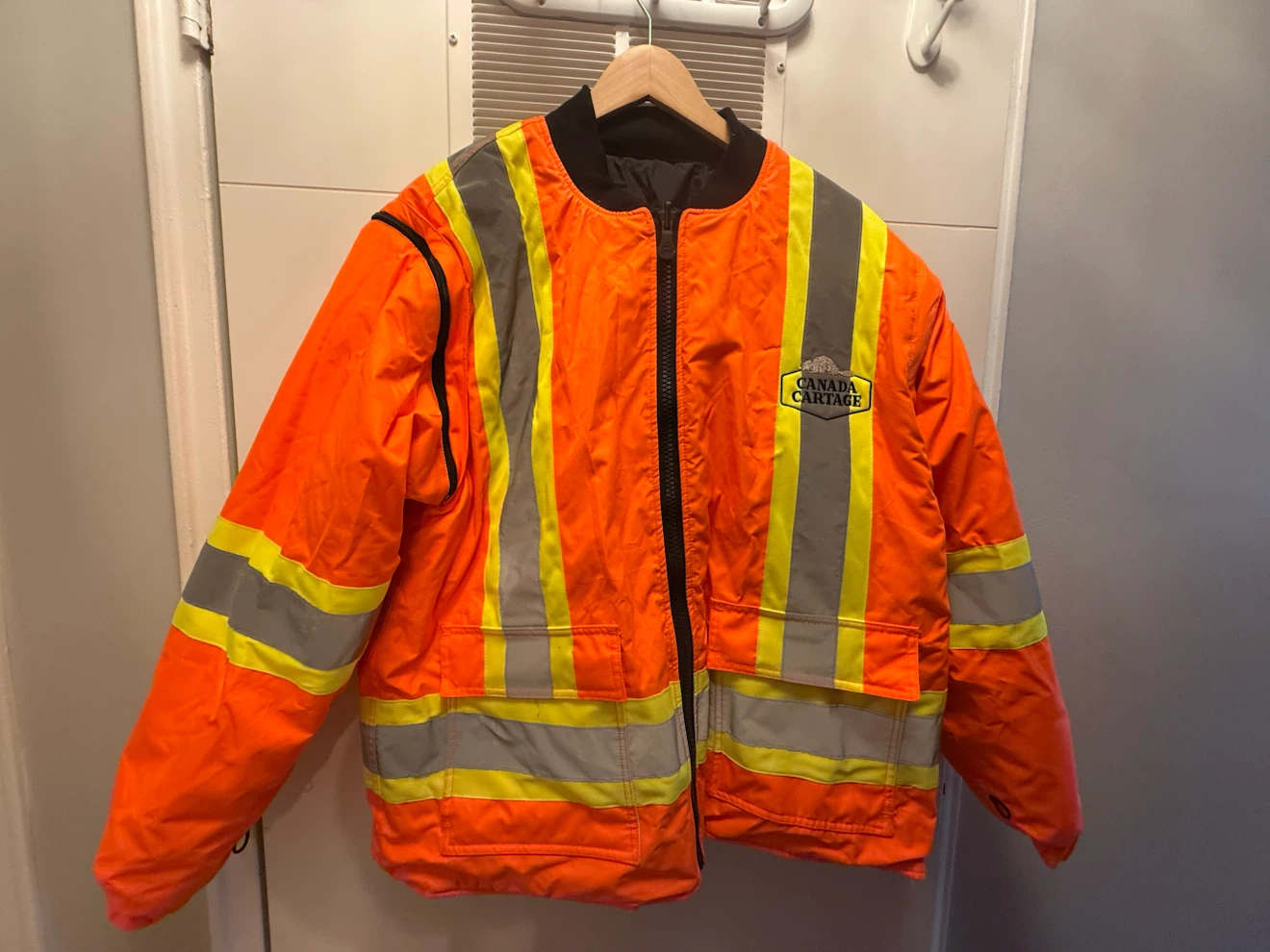 Canada Cartage Safety Jacket - Orange - Size Medium