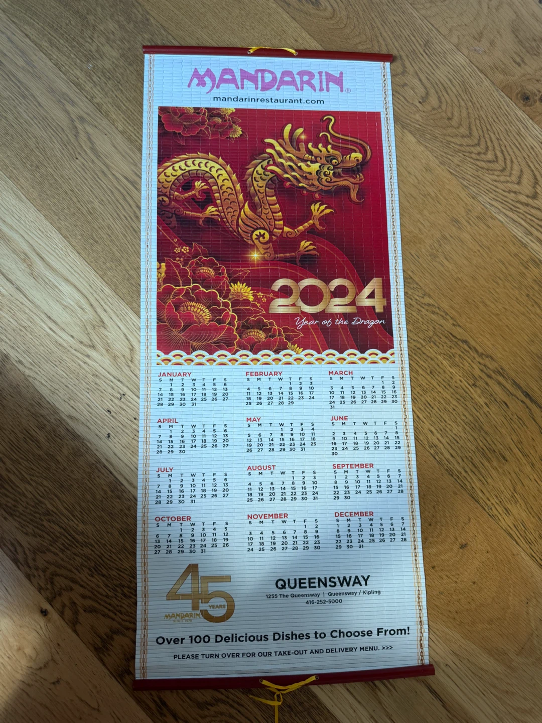 Mandarin Restaurant 2024 vintage scroll