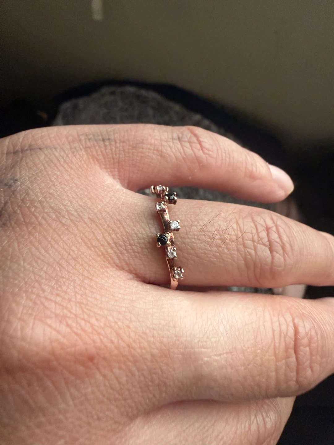 Black Onyx Ring - Stardust Band - photo 4