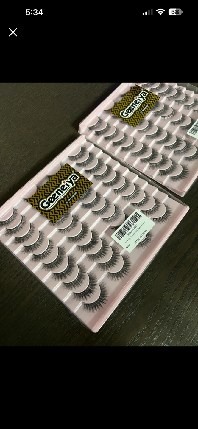 Brand New Sealed 20 Pairs False Eyelashes (Mixed Styles)
