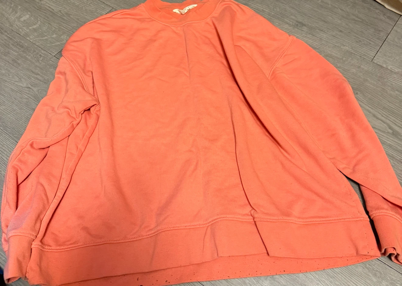 Primark Coral Crewneck Sweatshirt - Medium