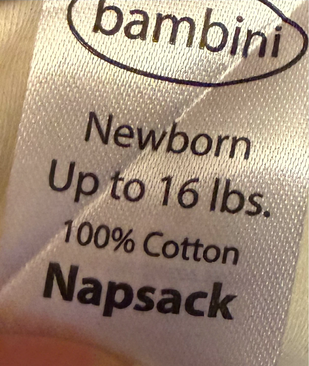 Bambini Newborn Cotton Napsack - photo 2
