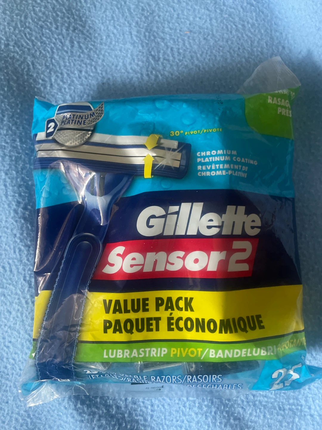 Gillette Sensor 2 Disposable Razors - Value Pack (25 Count)