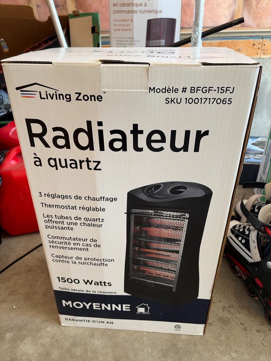 Living Zone Radiant Quartz Heater