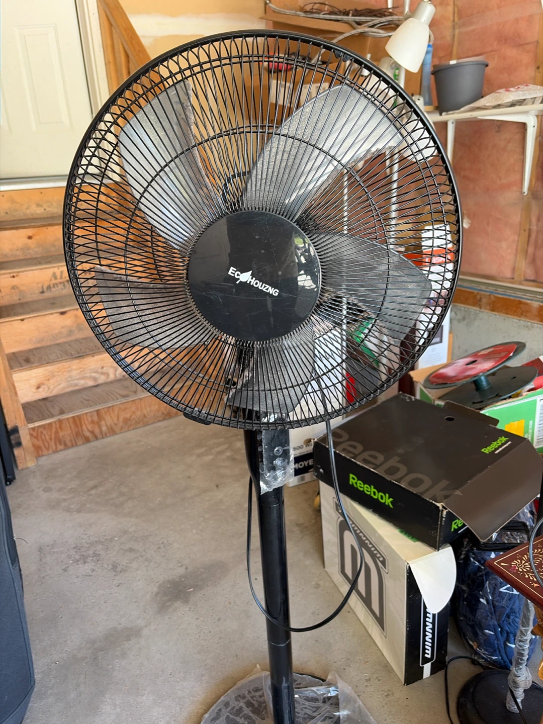 Black EcoCHUZNG Standing Fan - photo 2